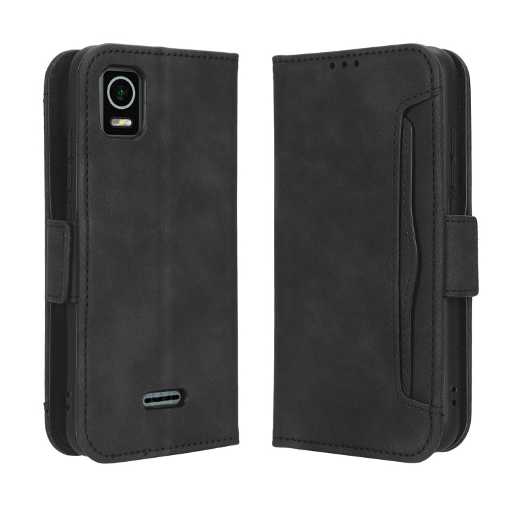 For Cricket Debut Smart Skin Feel Calf Texture Card Slots Leather Phone Case