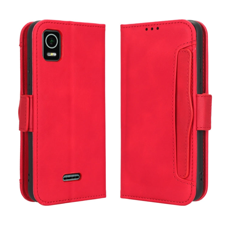 For Cricket Debut Smart Skin Feel Calf Texture Card Slots Leather Phone Case
