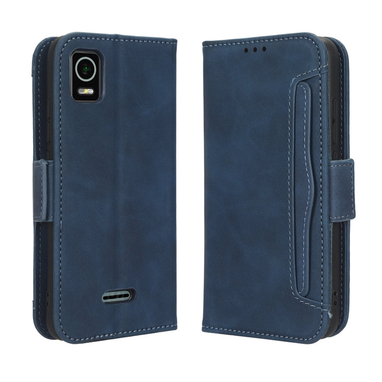 For Cricket Debut Smart Skin Feel Calf Texture Card Slots Leather Phone Case