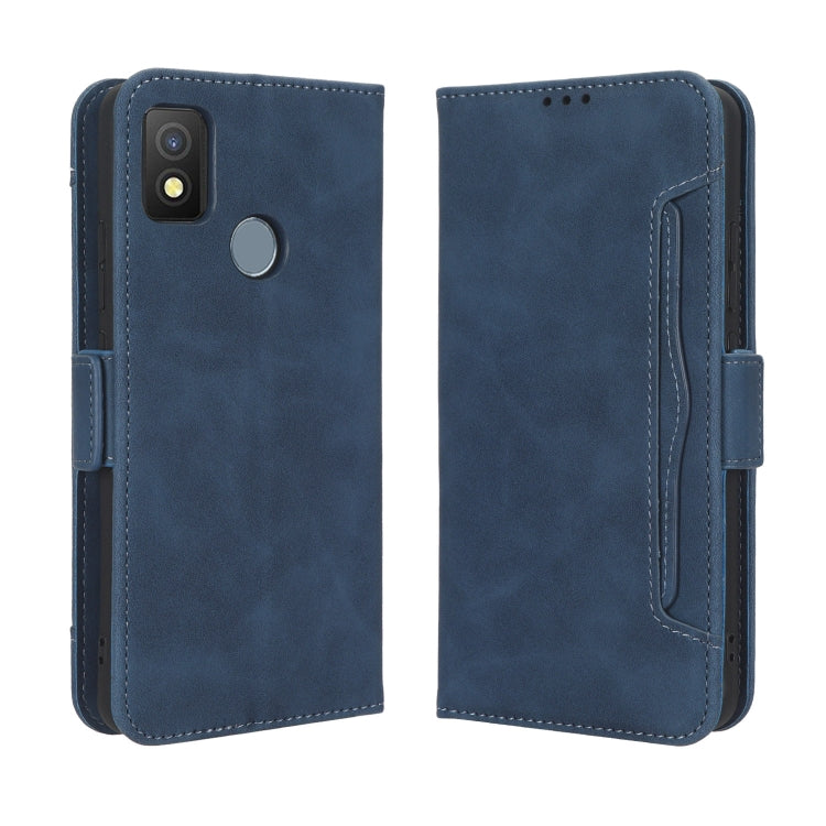 For Cricket Icon 4 Skin Feel Calf Texture Card Slots Leather Phone Case