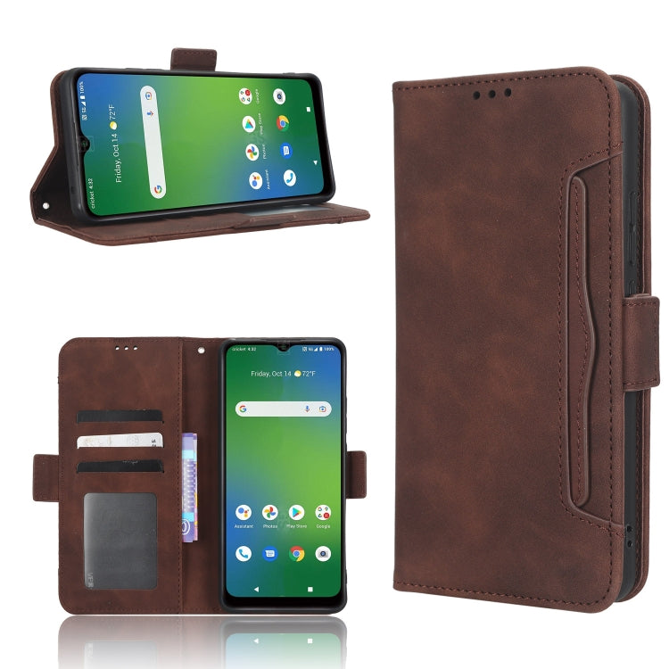 For Cricket Icon 4 Skin Feel Calf Texture Card Slots Leather Phone Case