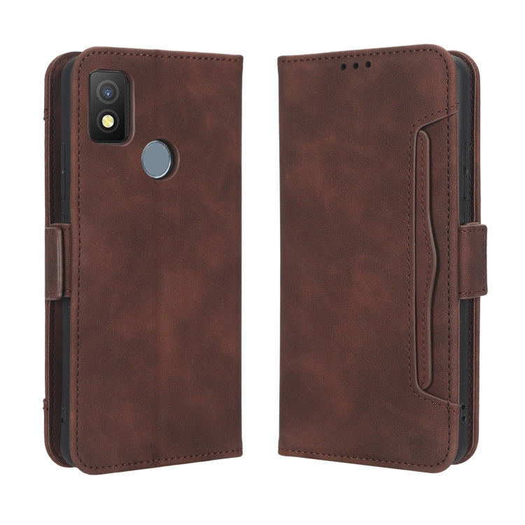 For Cricket Icon 4 Skin Feel Calf Texture Card Slots Leather Phone Case