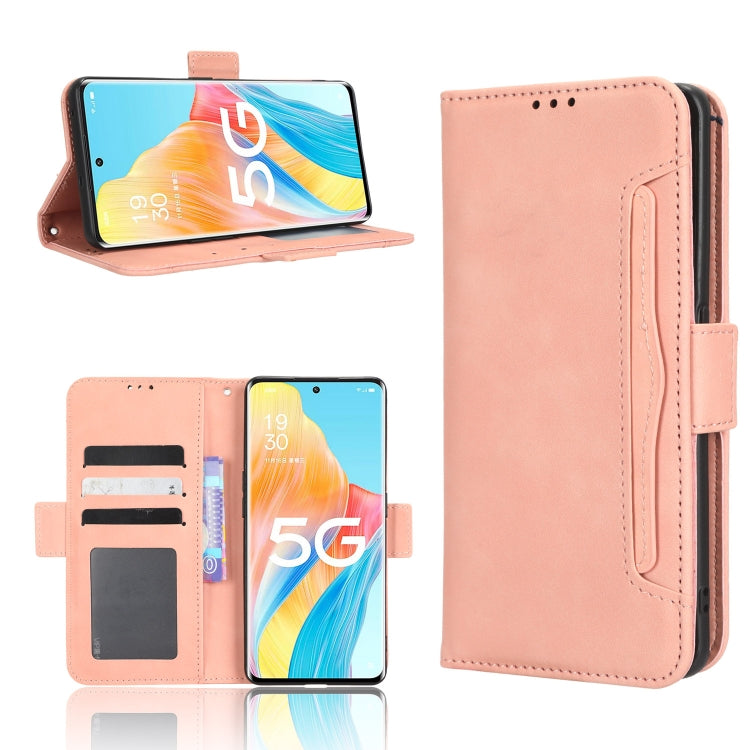 For OPPO A1 Pro Skin Feel Calf Texture Card Slots Leather Phone Case