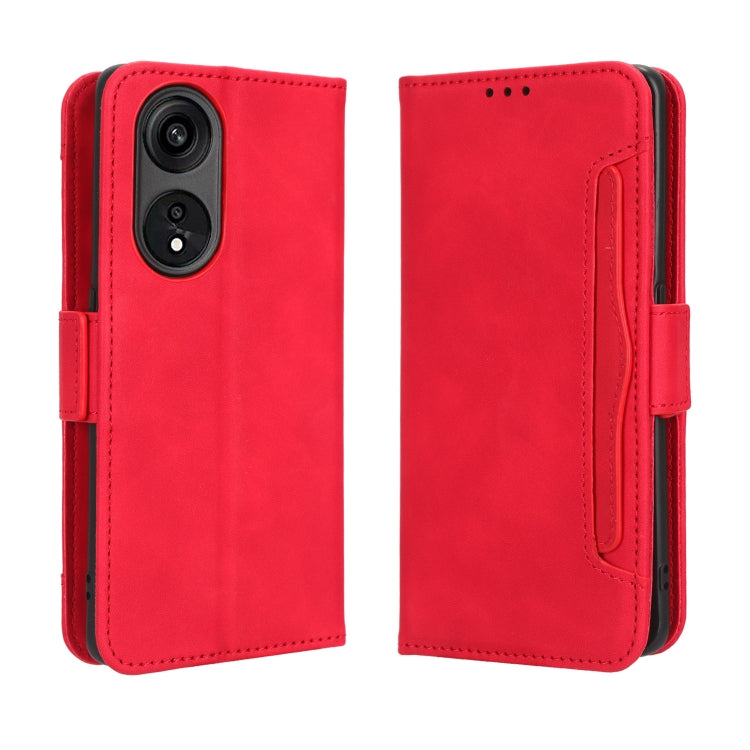 For OPPO A1 Pro Skin Feel Calf Texture Card Slots Leather Phone Case
