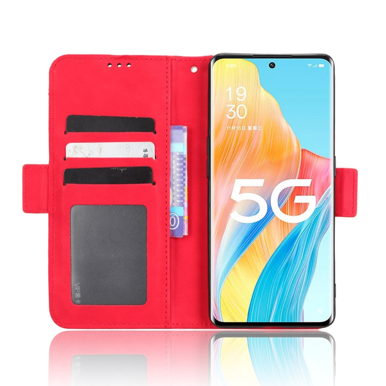 For OPPO A1 Pro Skin Feel Calf Texture Card Slots Leather Phone Case