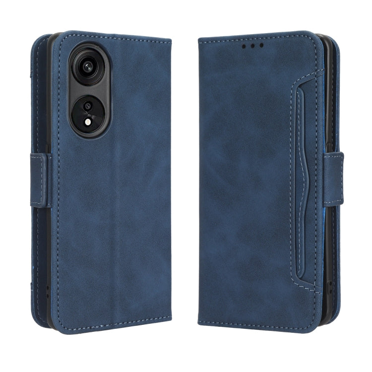 For OPPO A1 Pro Skin Feel Calf Texture Card Slots Leather Phone Case