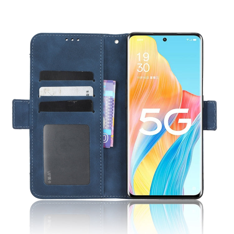 For OPPO A1 Pro Skin Feel Calf Texture Card Slots Leather Phone Case