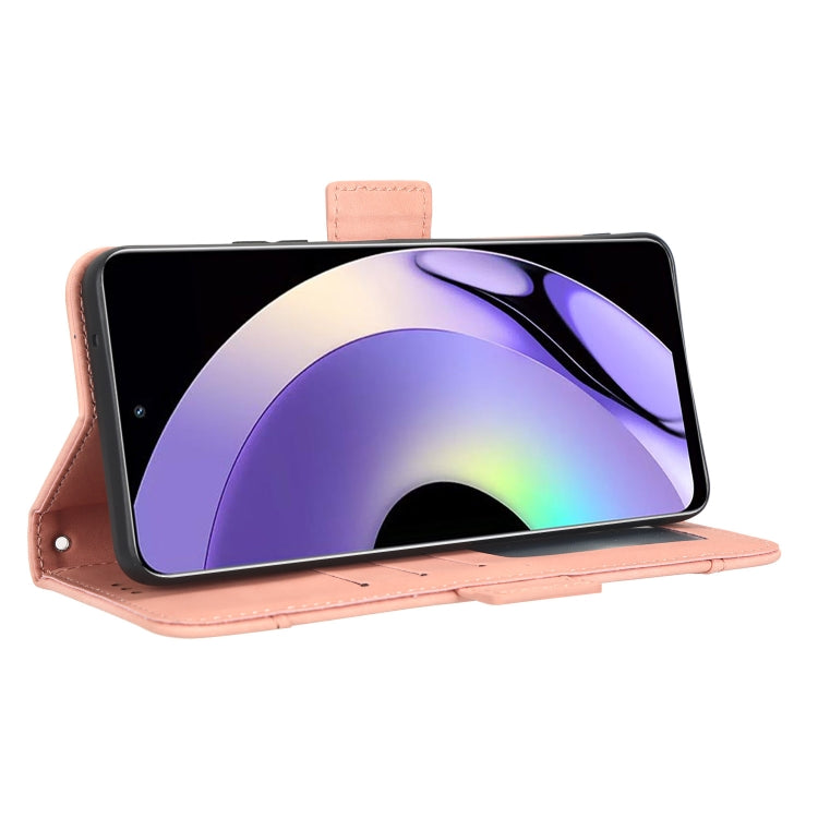 For Realme 10 Pro Skin Feel Calf Texture Card Slots Leather Phone Case