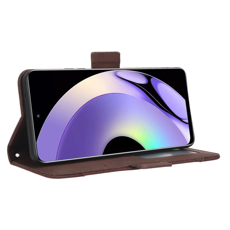 For Realme 10 Pro Skin Feel Calf Texture Card Slots Leather Phone Case