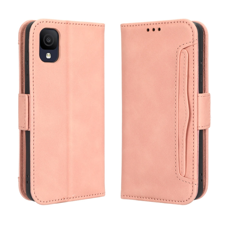 For TCL ION Z Skin Feel Calf Texture Card Slots Leather Phone Case