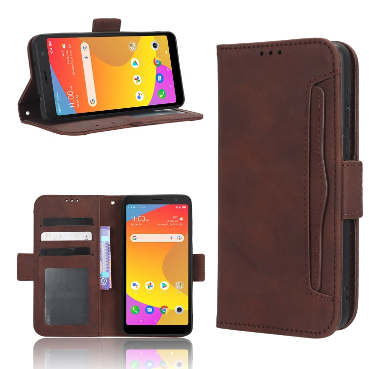 For TCL ION Z Skin Feel Calf Texture Card Slots Leather Phone Case