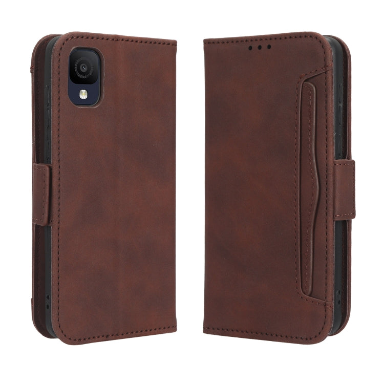 For TCL ION Z Skin Feel Calf Texture Card Slots Leather Phone Case