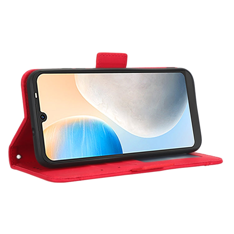 For Tecno Pop 6 BE7 Skin Feel Calf Texture Card Slots Leather Phone Case