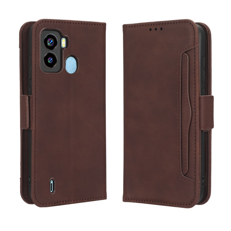 For Tecno Pop 6 BE7 Skin Feel Calf Texture Card Slots Leather Phone Case