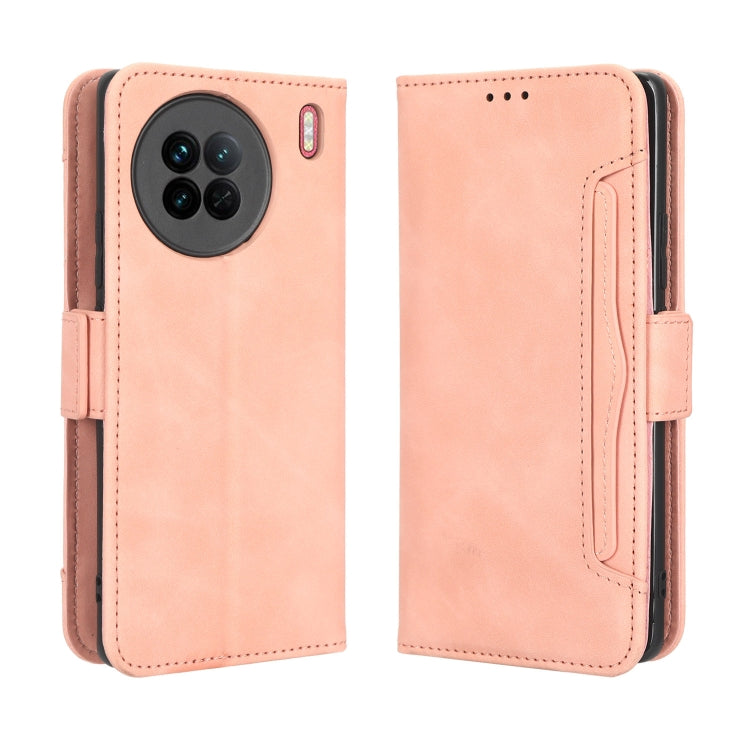 For vivo X90 5G Skin Feel Calf Texture Card Slots Leather Phone Case