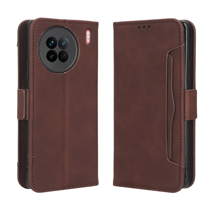 For vivo X90 5G Skin Feel Calf Texture Card Slots Leather Phone Case