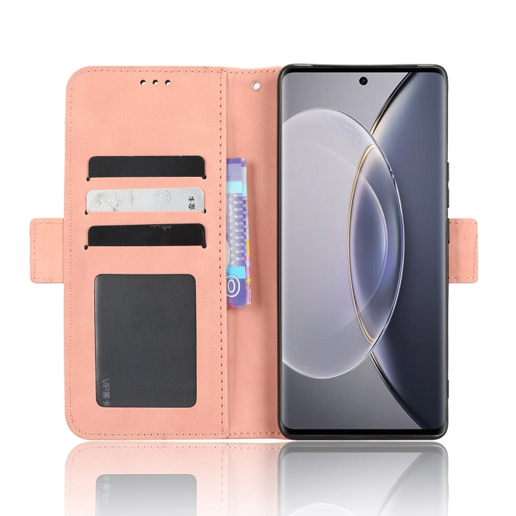 For vivo X90 Pro+ Skin Feel Calf Texture Card Slots Leather Phone Case