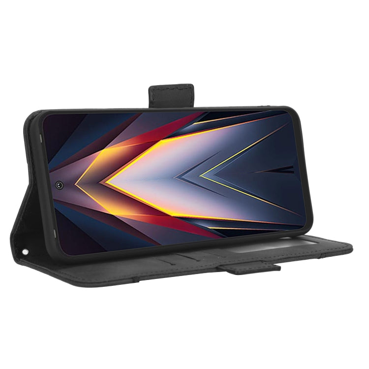 For Tecno Pova 4 Skin Feel Calf Texture Card Slots Leather Phone Case