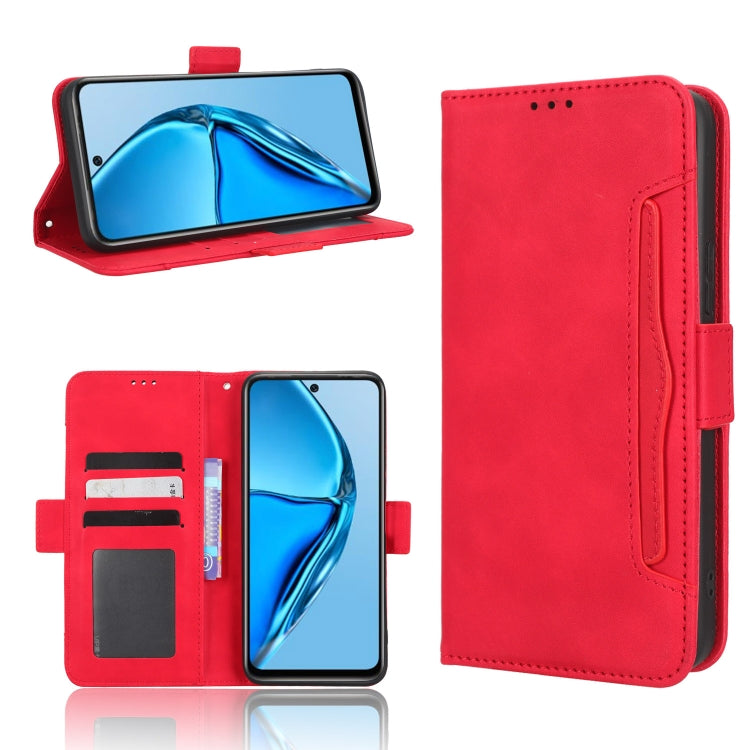 For Infinix Hot 20 4G X682B Skin Feel Calf Texture Card Slots Leather Phone Case