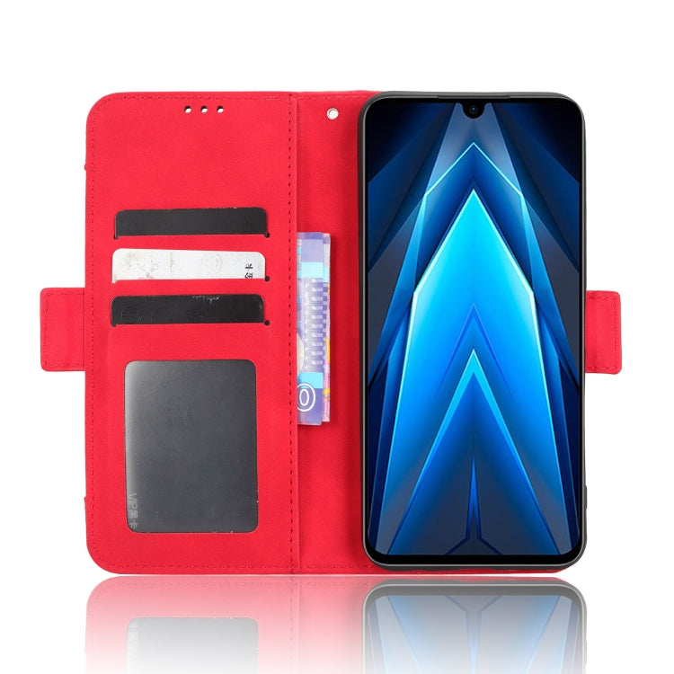 For Tecno Pova 4 Pro Skin Feel Calf Texture Card Slots Leather Phone Case