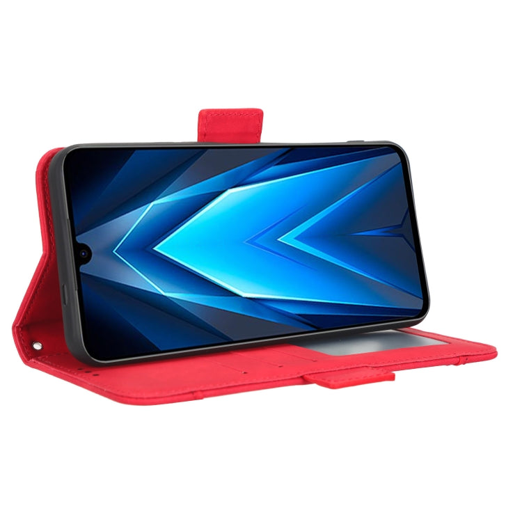 For Tecno Pova 4 Pro Skin Feel Calf Texture Card Slots Leather Phone Case