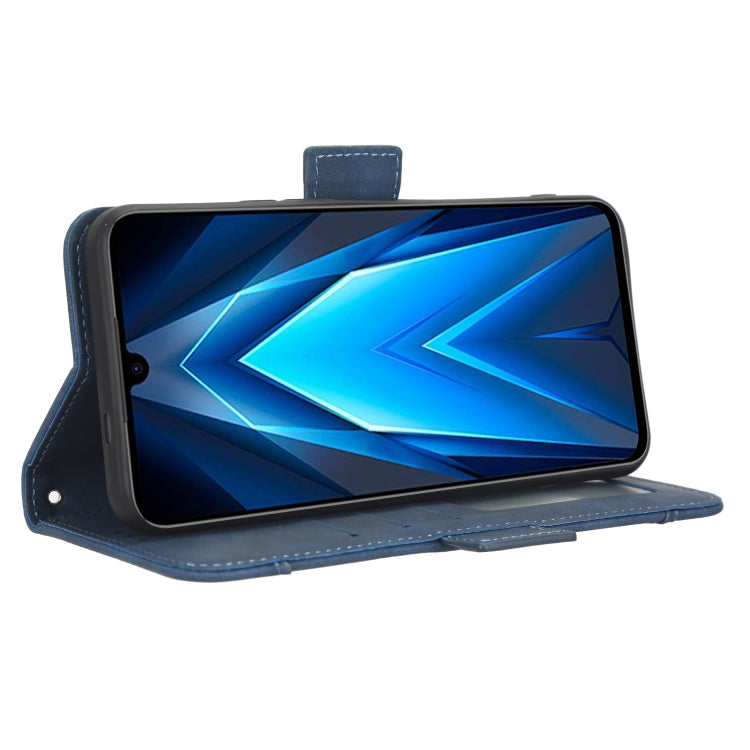 For Tecno Pova 4 Pro Skin Feel Calf Texture Card Slots Leather Phone Case