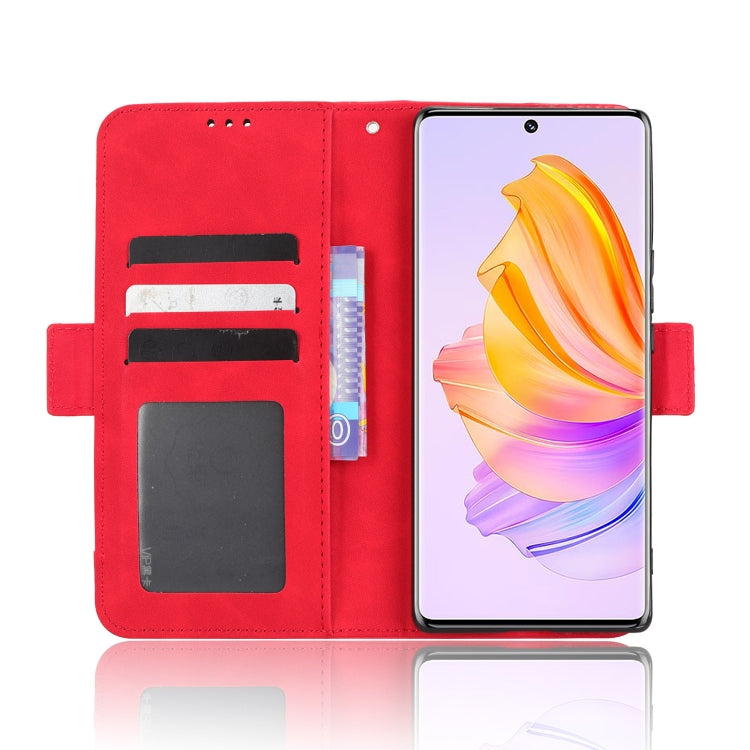 For Honor 80 SE 5G Skin Feel Calf Texture Card Slots Leather Phone Case