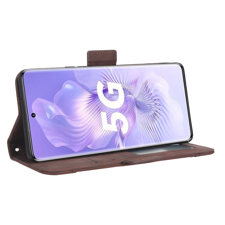 For Honor 80 5G Skin Feel Calf Texture Card Slots Leather Phone Case