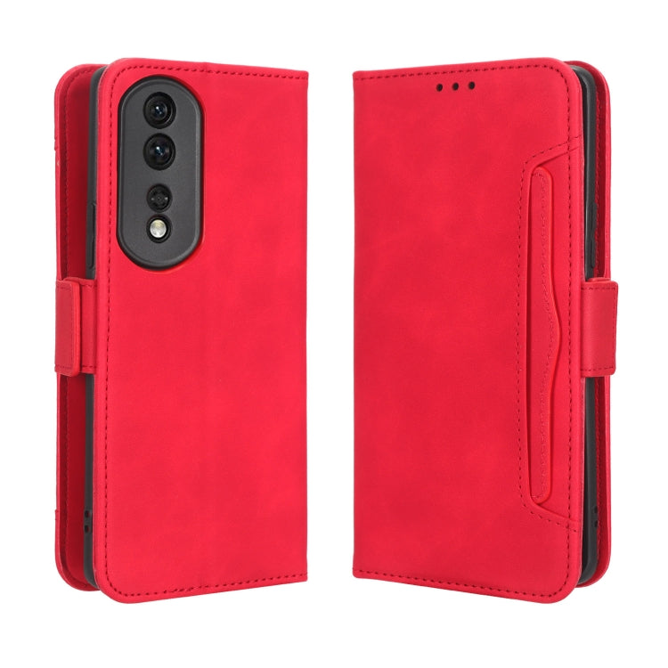 For Honor 80 Pro 5G Skin Feel Calf Texture Card Slots Leather Phone Case