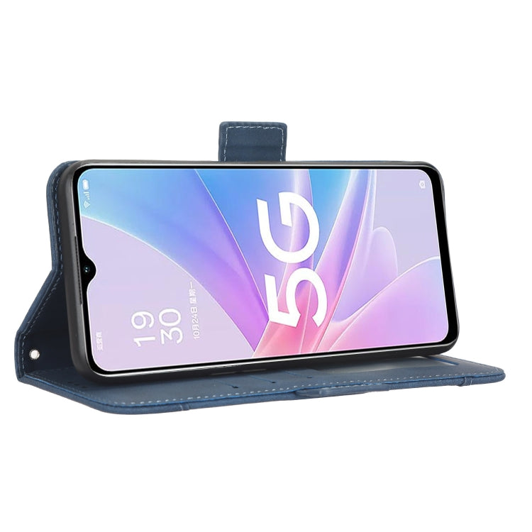 For OPPO A58 5G Skin Feel Calf Texture Card Slots Leather Phone Case