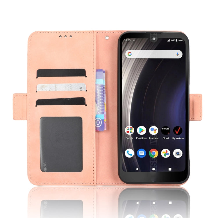 For Orbic JOY RC608L Skin Feel Calf Texture Card Slots Leather Phone Case