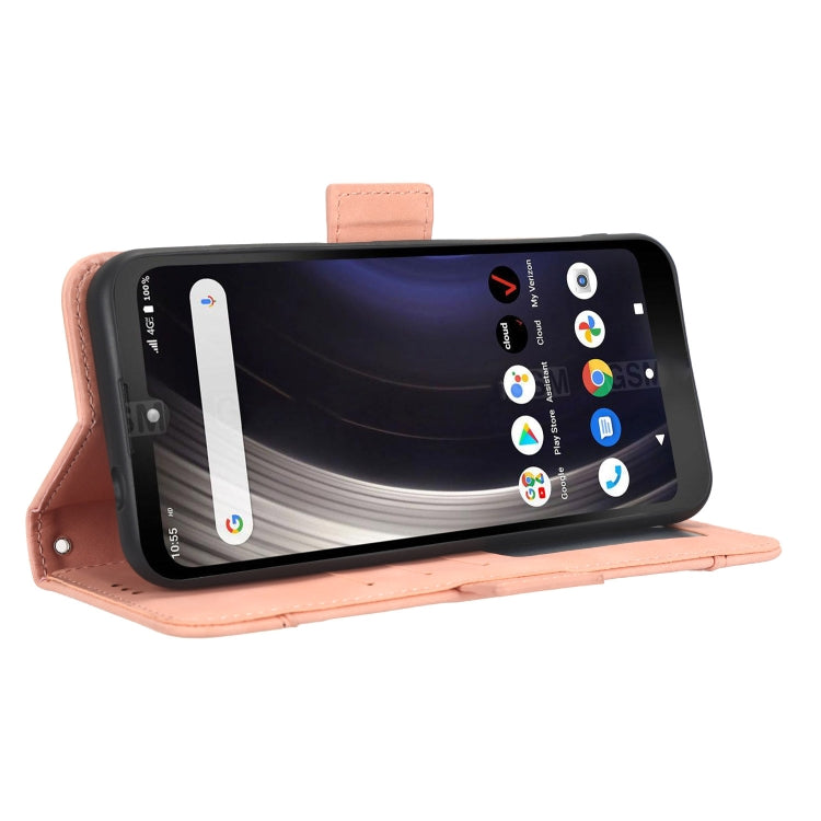 For Orbic JOY RC608L Skin Feel Calf Texture Card Slots Leather Phone Case