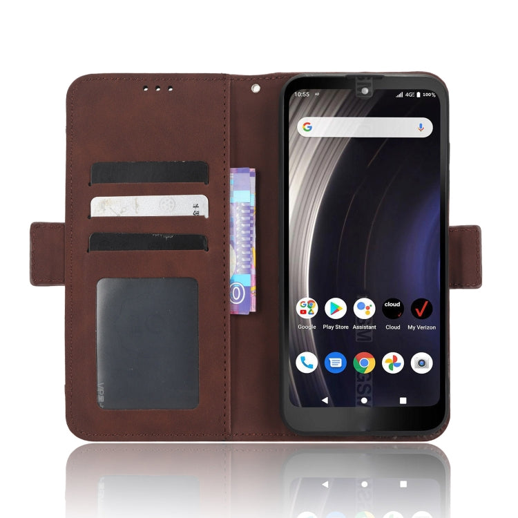 For Orbic JOY RC608L Skin Feel Calf Texture Card Slots Leather Phone Case