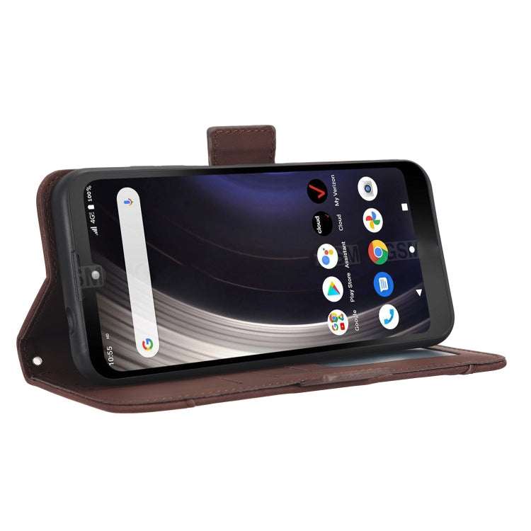 For Orbic JOY RC608L Skin Feel Calf Texture Card Slots Leather Phone Case