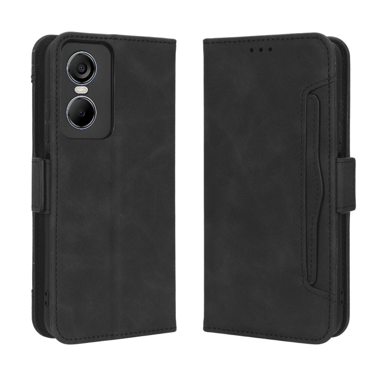 For Tecno Pop 6 Pro BE8 Skin Feel Calf Texture Card Slots Leather Phone Case