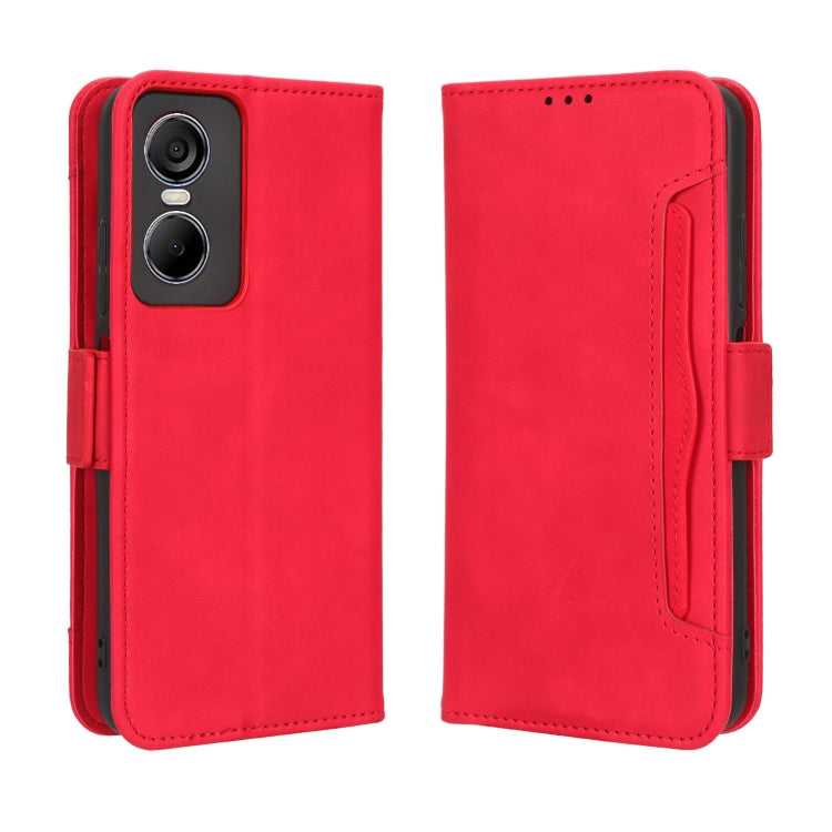 For Tecno Pop 6 Pro BE8 Skin Feel Calf Texture Card Slots Leather Phone Case