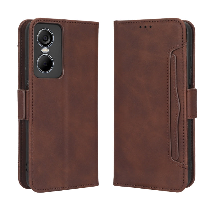 For Tecno Pop 6 Pro BE8 Skin Feel Calf Texture Card Slots Leather Phone Case