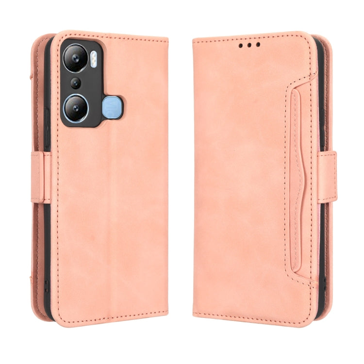 For Infinix Hot 20i Skin Feel Calf Texture Card Slots Leather Phone Case