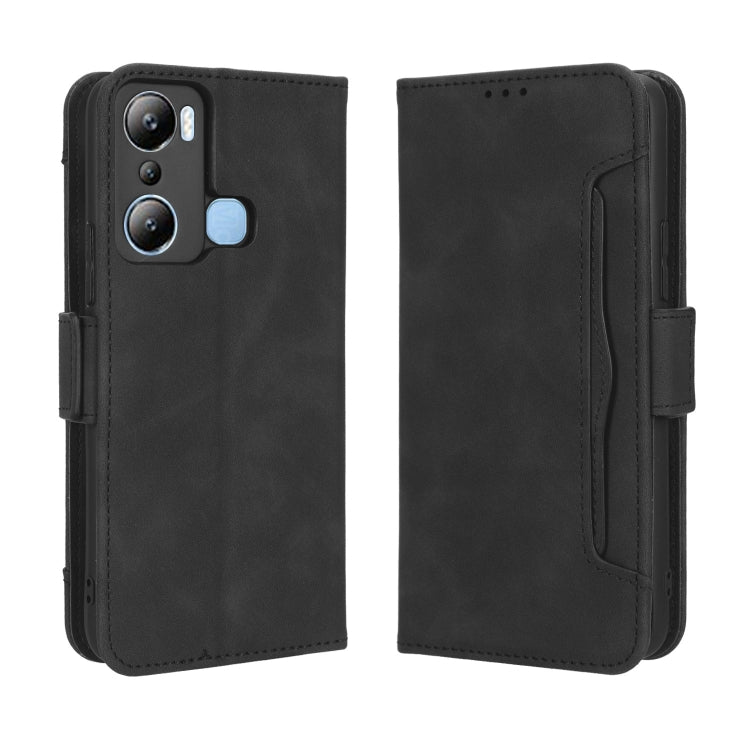 For Infinix Hot 20i Skin Feel Calf Texture Card Slots Leather Phone Case