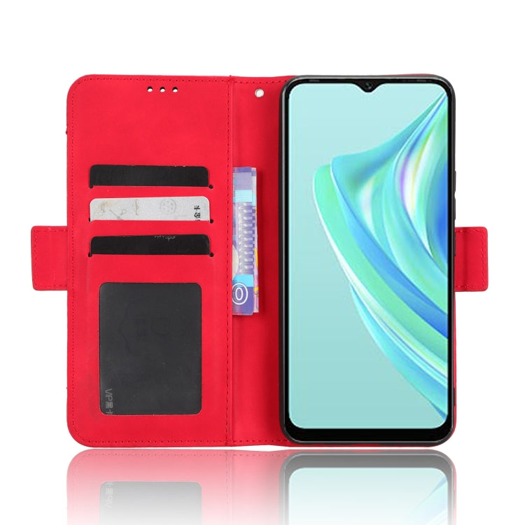 For Infinix Hot 20i Skin Feel Calf Texture Card Slots Leather Phone Case