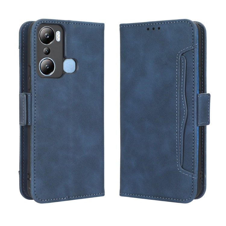 For Infinix Hot 20i Skin Feel Calf Texture Card Slots Leather Phone Case