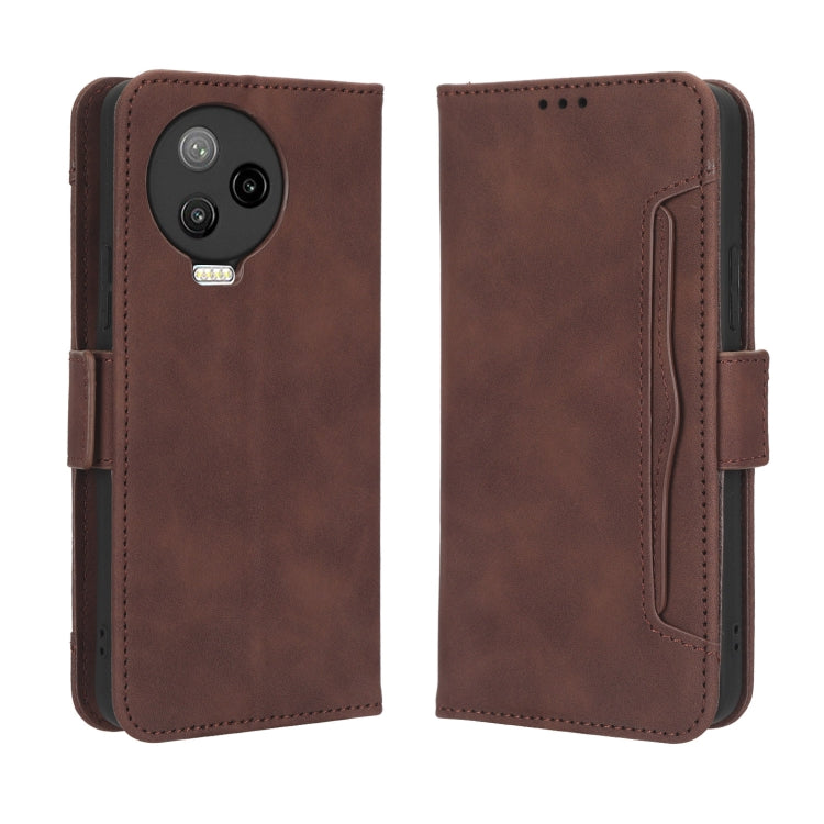 For Infinix Note 12 Pro 4G X676B Skin Feel Calf Texture Card Slots Leather Phone Case