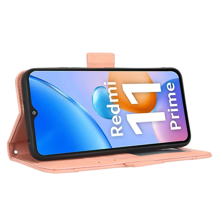 For Xiaomi Redmi 11 Prime 4G Skin Feel Calf Texture Card Slots Leather Phone Case