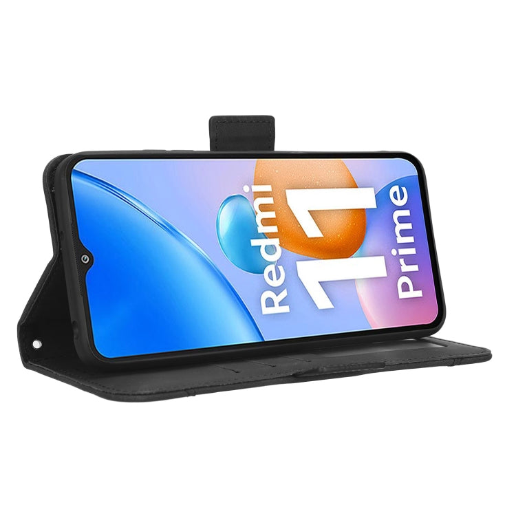 For Xiaomi Redmi 11 Prime 4G Skin Feel Calf Texture Card Slots Leather Phone Case