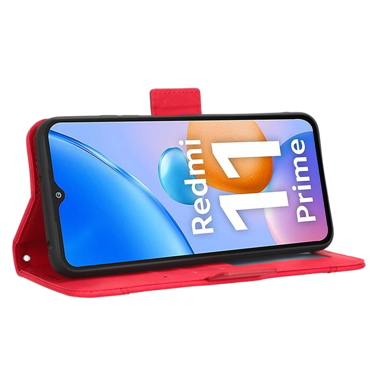 For Xiaomi Redmi 11 Prime 4G Skin Feel Calf Texture Card Slots Leather Phone Case