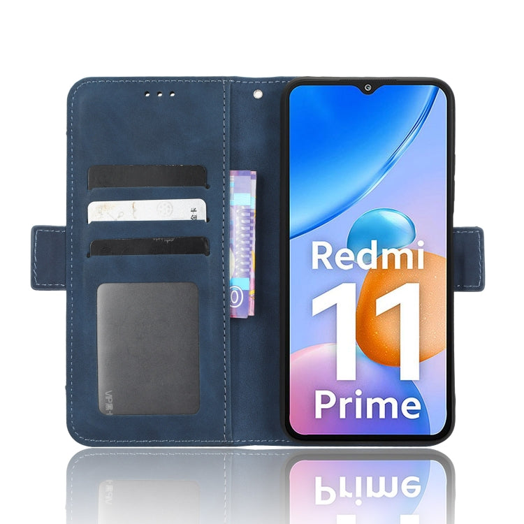 For Xiaomi Redmi 11 Prime 4G Skin Feel Calf Texture Card Slots Leather Phone Case