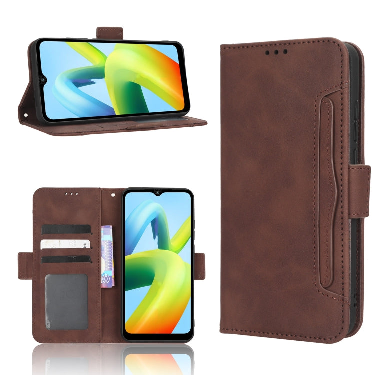 For Xiaomi Redmi A1+ Skin Feel Calf Texture Card Slots Leather Phone Case
