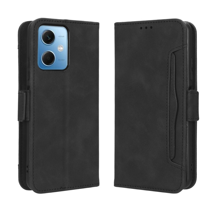For Xiaomi Redmi Note 12 5G China Skin Feel Calf Texture Card Slots Leather Phone Case