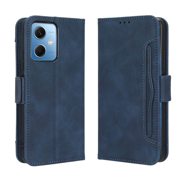 For Xiaomi Redmi Note 12 5G China Skin Feel Calf Texture Card Slots Leather Phone Case