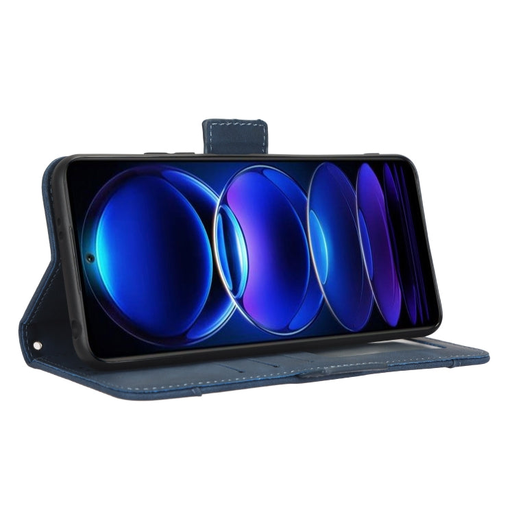 For Xiaomi Redmi Note 12 5G China Skin Feel Calf Texture Card Slots Leather Phone Case